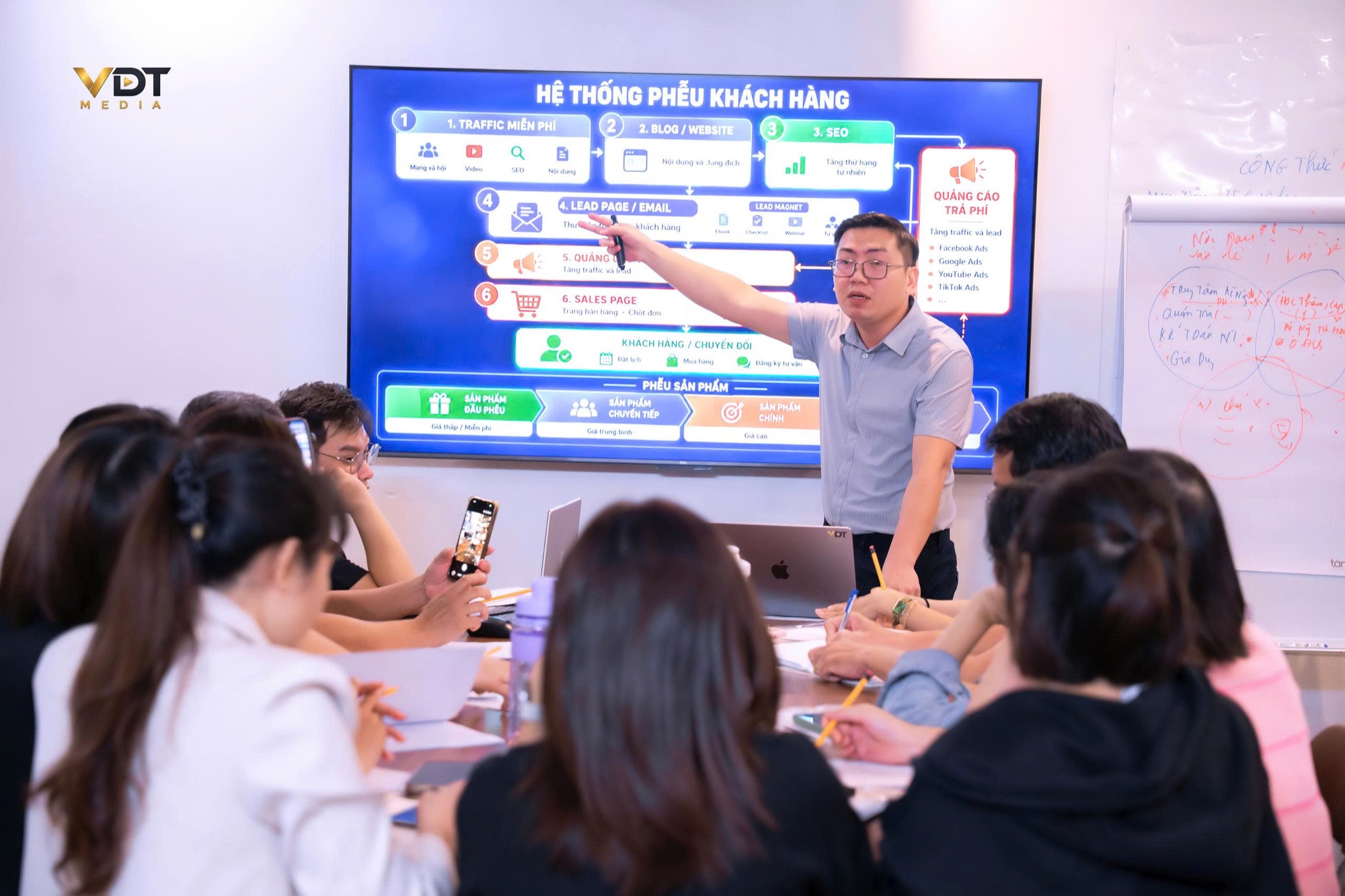 Không gian lớp học thực chiến tại VDT Academy
